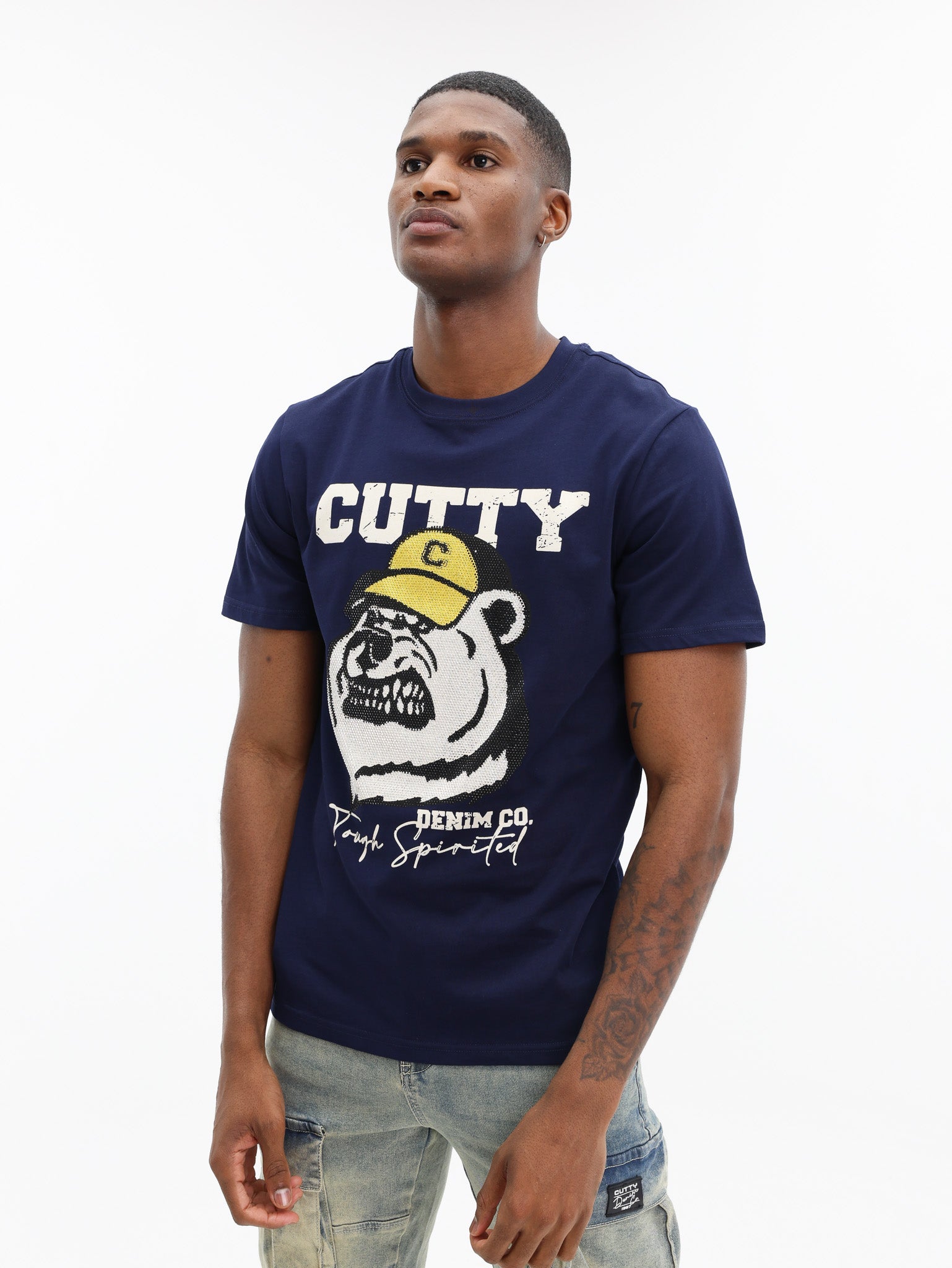 Cutty T-Shirt Tough Spirited Navy